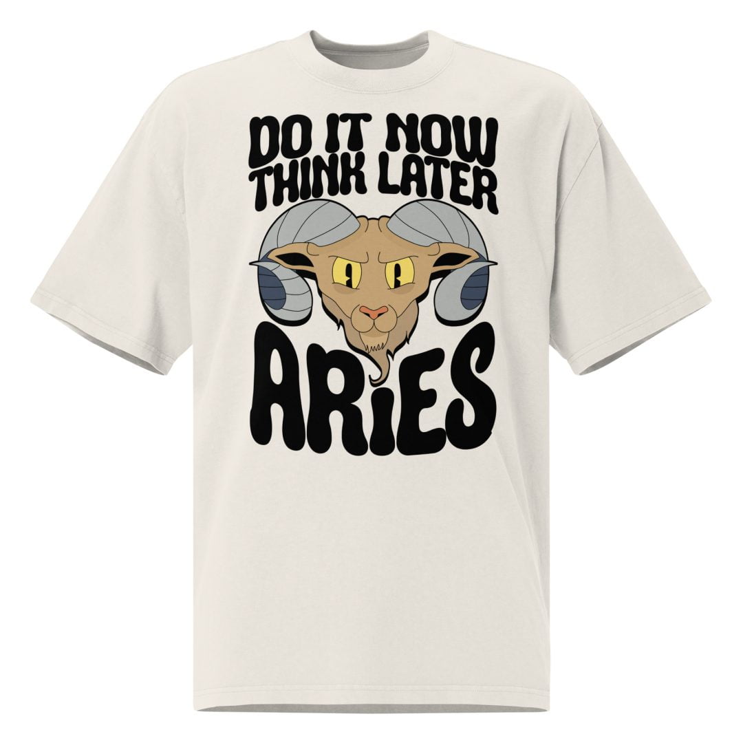 camiseta blanca Aries - Artcoiris