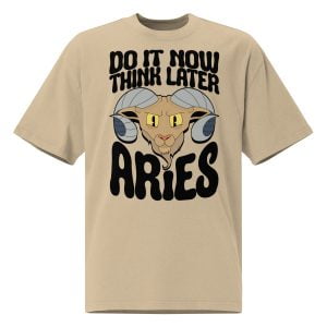 camiseta beige Aries - Artcoiris